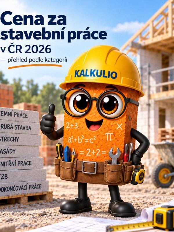 Cena za stavební práce v ČR 2026 — přehled podle kategorií