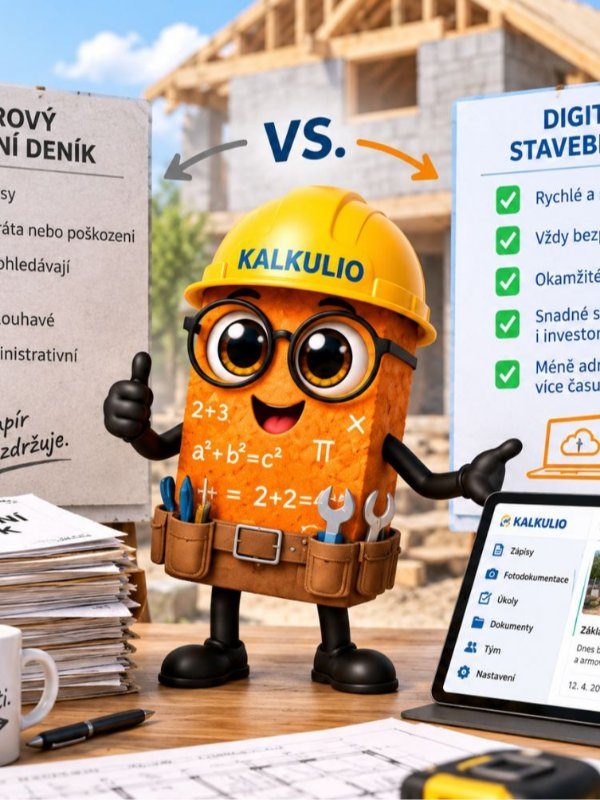 Digitální stavební deník vs. papírový — srovnání